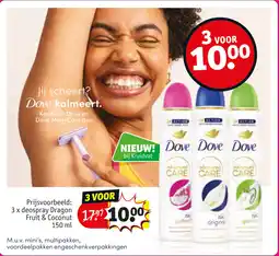 Kruidvat Keuze uit Dove en Dove Men + Care deo aanbieding