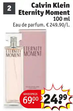 Kruidvat Calvin Klein Eternity Moment aanbieding