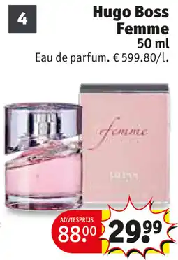Kruidvat Hugo Boss Femme aanbieding