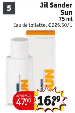 Kruidvat Jil Sander Sun 7 aanbieding