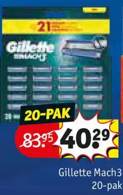 Kruidvat Gillette Mach3 aanbieding