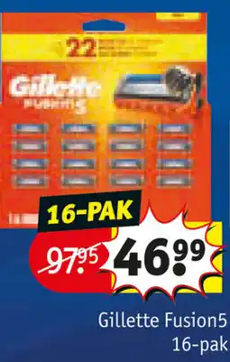 Kruidvat Gillette Fusion5 aanbieding