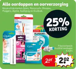 Kruidvat Alle oordoppen en oorverzorging aanbieding
