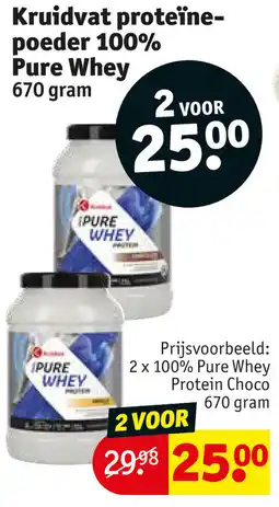 Kruidvat Kruidvat proteïnepoeder 100% Pure Whey aanbieding