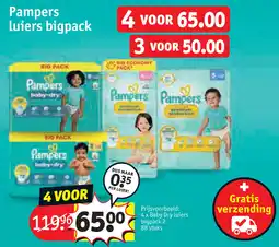 Kruidvat Pampers luiers bigpack aanbieding