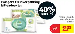 Kruidvat Pampers kleinverpakking billendoekjes aanbieding