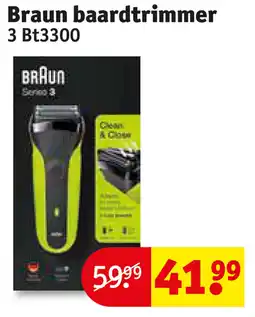 Kruidvat Braun baardtrimmer 3 BT3300 aanbieding