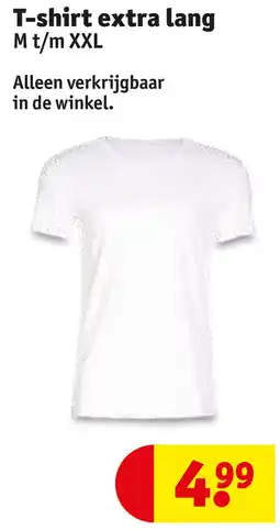 Kruidvat T-shirt extra lang aanbieding