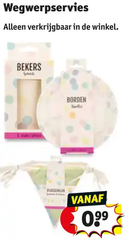 Kruidvat Wegwerpservies aanbieding