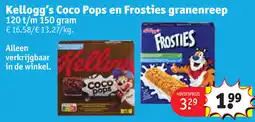 Kruidvat Kellogg's Coco Pops en Frosties granenreep aanbieding