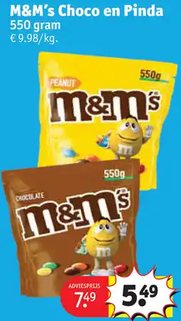 Kruidvat M&M's Choco en Pinda aanbieding
