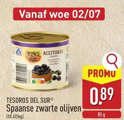 ALDI Tesoros Del Sur Spaanse zwarte olijven aanbieding