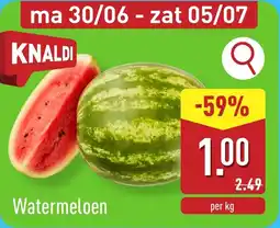 ALDI Watermeloen aanbieding