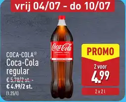 ALDI Coca-Cola Regular aanbieding