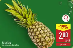 ALDI Ananas aanbieding