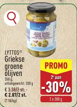 ALDI Lyttos Griekse groene olijven aanbieding