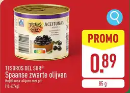 ALDI Tesoros del sur Spaanse zwarte olijven aanbieding