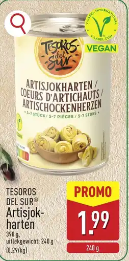 ALDI Tesoros Del Sur Artisjokhartén aanbieding