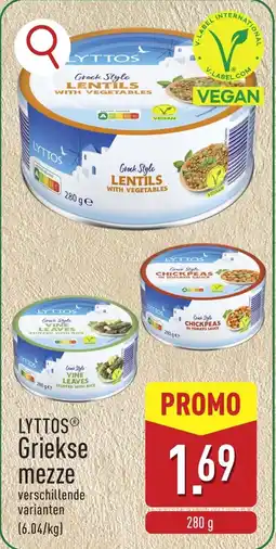 ALDI Lyttos Griekse Mezze aanbieding