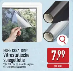 ALDI Home creation Vitrostatische Spiegelfolie aanbieding