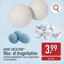 ALDI Home Creation Was of Drogerballen aanbieding