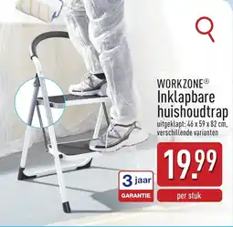 ALDI Workzone Inklapbare huishoudtrap aanbieding