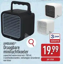 ALDI Ambiano Draagbare miniluchtkoeler aanbieding