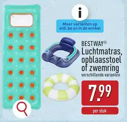 ALDI Bestway Luchtmatras, opblaasstoel of zwemring aanbieding