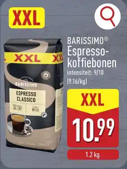 ALDI Barissimo Espresso koffiebonen aanbieding