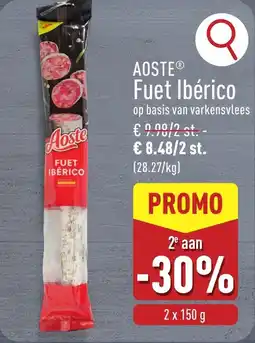 ALDI Aoste Fuet Ibérico aanbieding