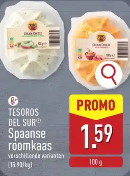 ALDI Tesoros del sur Spaanse roomkaas aanbieding