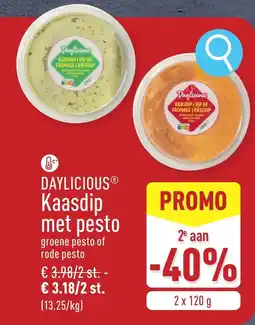 ALDI Daylicious Kaasdip met pesto aanbieding