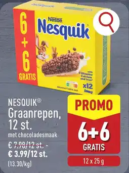 ALDI Nesquik Graanrepen aanbieding