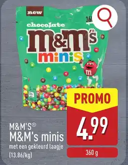 ALDI M&M's minis aanbieding