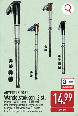 ALDI Adventuridge Wandelstokken aanbieding