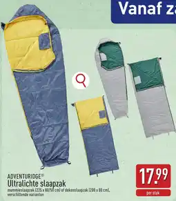 ALDI Adventuridge Ultralichte Slaapzak aanbieding