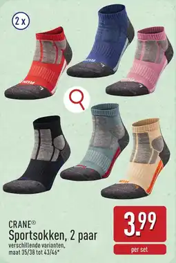 ALDI Crane Sportsokken, 2 paar aanbieding