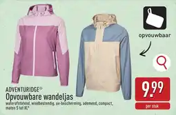ALDI Adventuridge Opvouwbare wandeljas aanbieding
