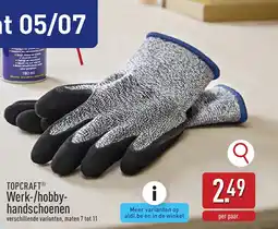 ALDI Topcraft Werk / Hobby Handschoenen aanbieding