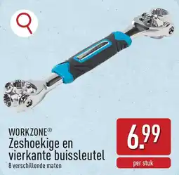 ALDI Workzone Zeshoekige en vierkante buissleutel aanbieding