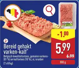 ALDI Bereid gehakt varken kalf aanbieding