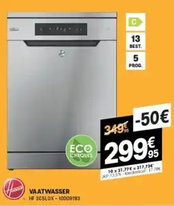Electro Depot Hoover Vaatwasser HF 3C5LOX aanbieding