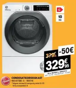 Electro Depot Hoover Condesatiedroogkast NDC10TSBE-S aanbieding