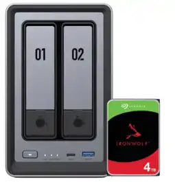 Coolblue UGREEN NASync DXP2800, Seagate Ironwolf 4TB aanbieding