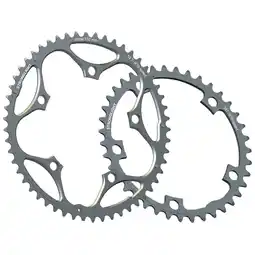 Decathlon Kettingblad Shimano/Sram/FSA Type S Dural 9/10V 50T Steek 110 Zilver aanbieding