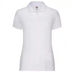 Decathlon Dames 65/35 Piqué Poloshirt (Wit) aanbieding