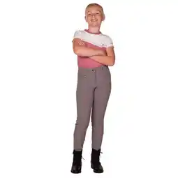 Decathlon Volledige grip rijbroek voor meisjes QHP Victoria aanbieding