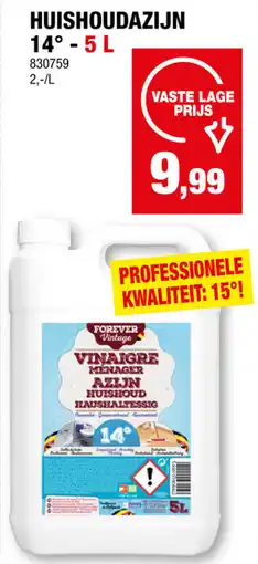 Hubo Huishoudazijn 14° aanbieding
