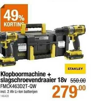 Klopboormachine + Slagschroevendraaier 18v