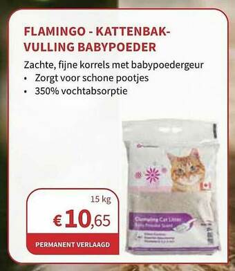 Horta Flamingo Kattenbak Vulling Babypoeder aanbieding